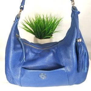 ISAAC M. Blue shoulder bag